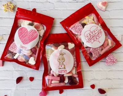 Personalised Valentines sweet bag