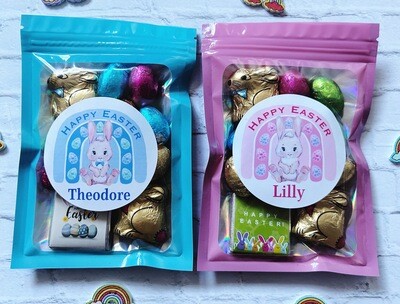 Personalised Easter chocolate Treat pouches