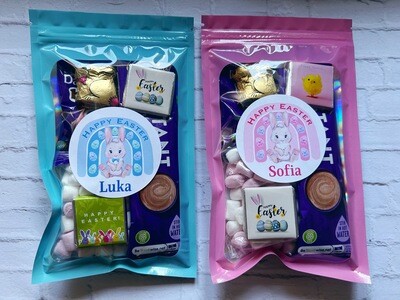 Personalised Easter Hot chocolate pouches