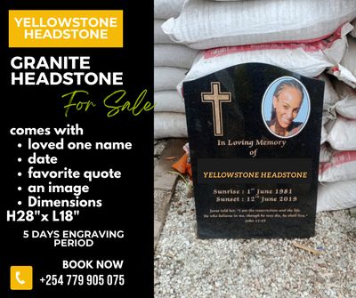 upright Granite Headstone