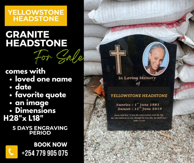 upright Granite Headstone