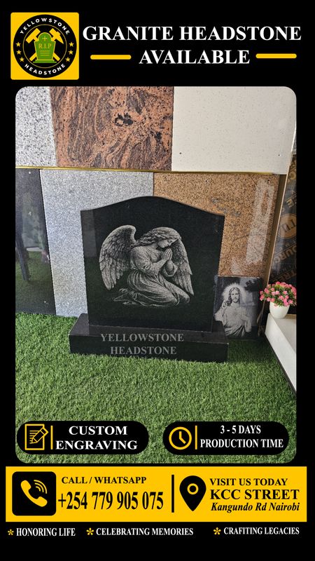 ENGRAVED WHITE AND BLACK PHOTOS ON GRANITE HEADSTONES 4CM THICK