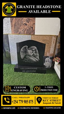ENGRAVED WHITE AND BLACK PHOTOS ON GRANITE HEADSTONES 4CM THICK