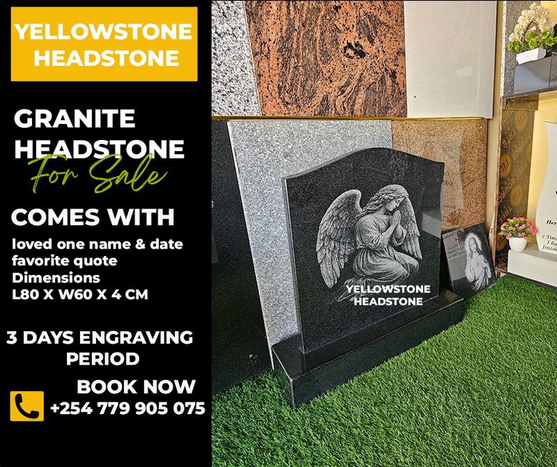 ENGRAVED WHITE AND BLACK PHOTOS ON GRANITE HEADSTONES 4CM THICK