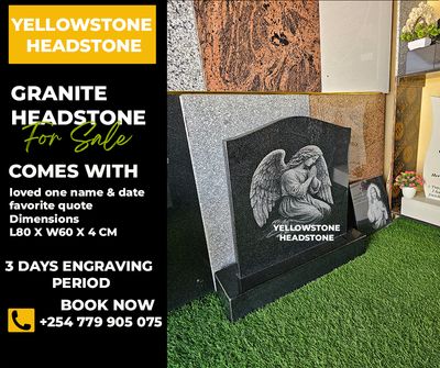 ENGRAVED WHITE AND BLACK PHOTOS ON GRANITE HEADSTONES 4CM THICK