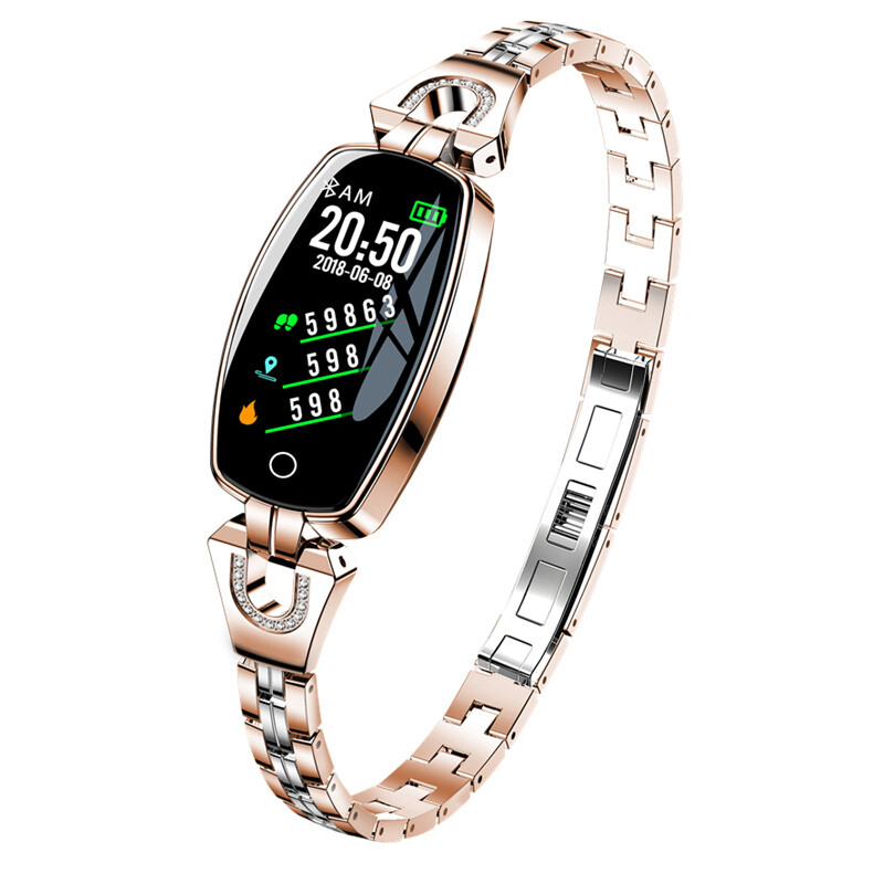 Lady H8 Smart Bracelet Heart Rate Monitor Fitness Tracker Sport Wristband For Android iOS