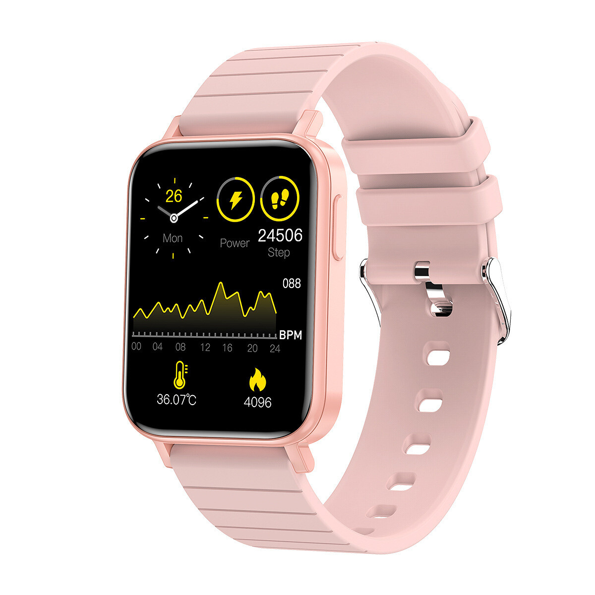 Waterproof Custom Wallpaper Body Temperature Heart Rate Smartwatch