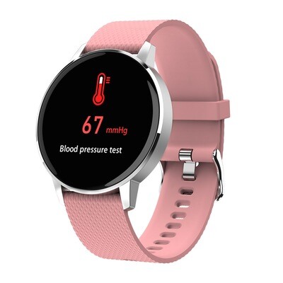 Tempered Glass Smart Watch Bluetooth Sport Heart Rate Monitor IP68 Waterproof Smart Watch