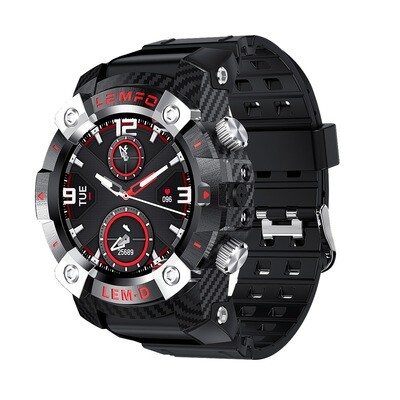 Men Bluetooth 5.0 with Wireless Earphones 2 in 1 Heart Rate Monitor Smartwatch