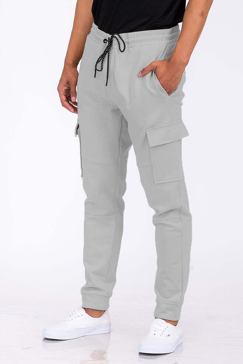 Sweat Cargo Joggers, Size: M-32, Color: Grey