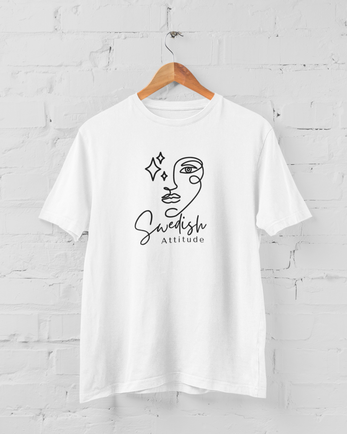 Half face T-shirt Swedish Attitude