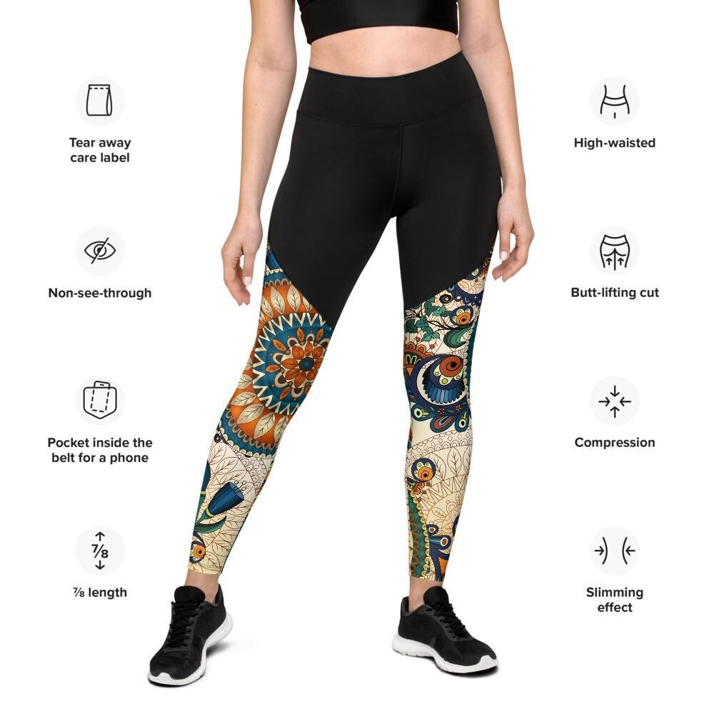 Mandala SPORTI™ Leggings, Size: XXS