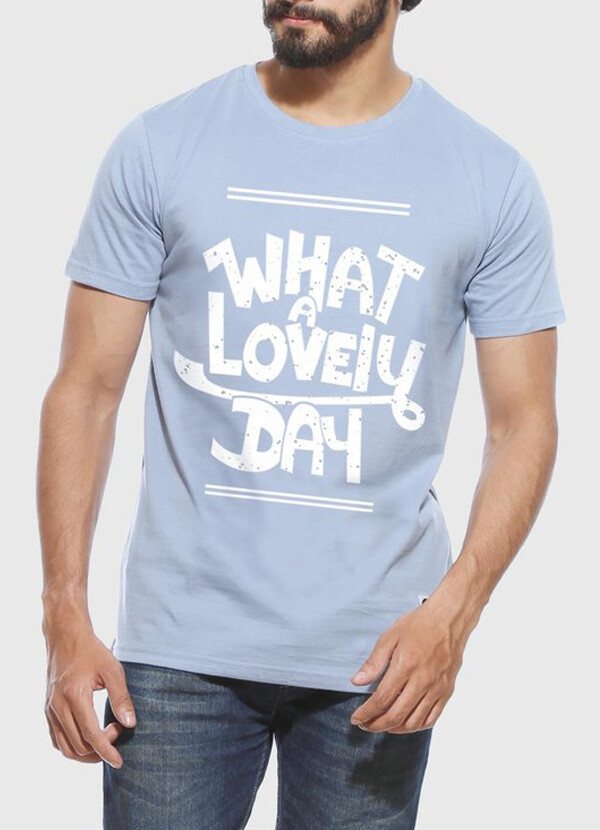 What a Lovely Day - Men&#39;s Funny Yale Blue T-Shirt 