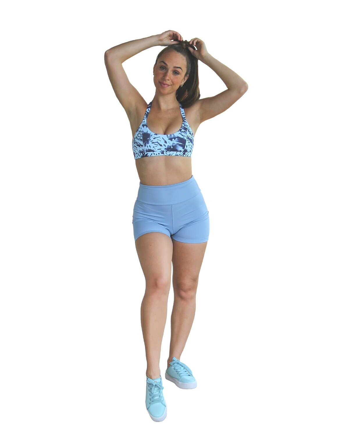 Satya Sports Bra - Blue Tie Dye