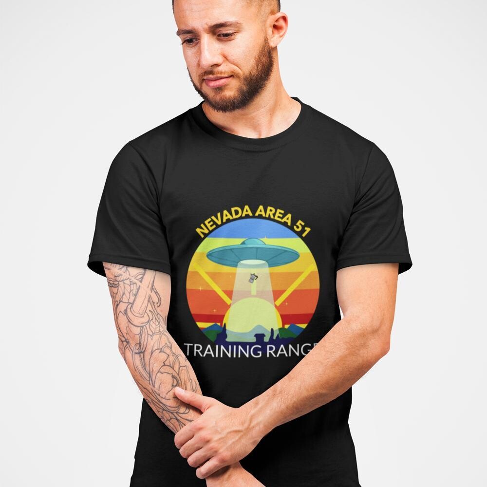 Mens Area 51 Short Sleeve T-Shirt, Size: XS, Color: Black