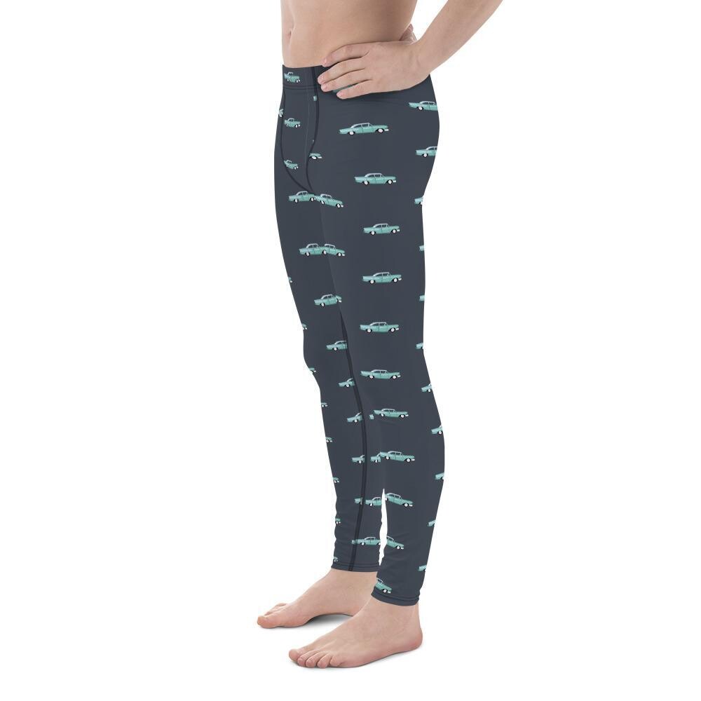 Men&#39;s Retro Car Leggings