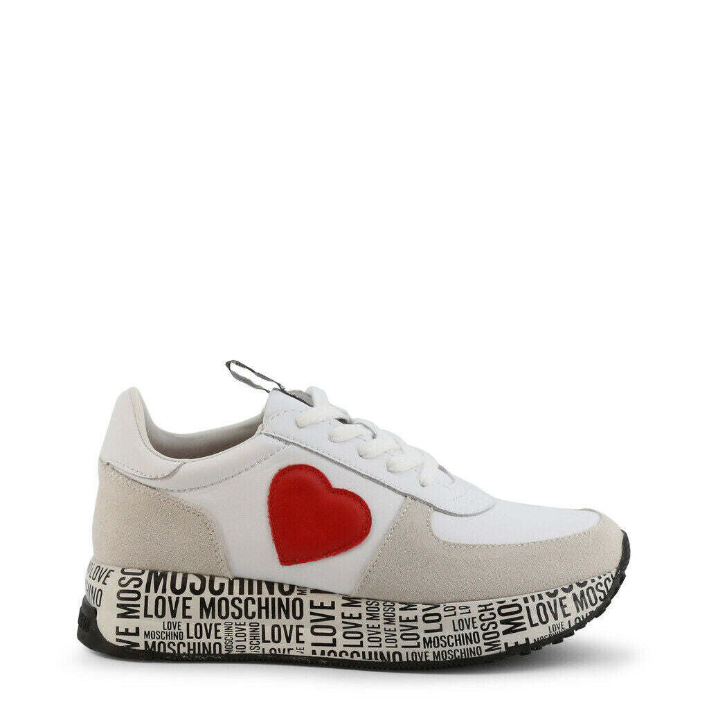 White Heart Sneakers, Size: 7