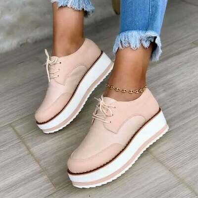 Autumn Women&#39;s Sneakers Tennis Thick Sole Vulcanized Shoes