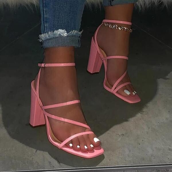 Sandals Comfortable and Versatile Open-toe High-heeled