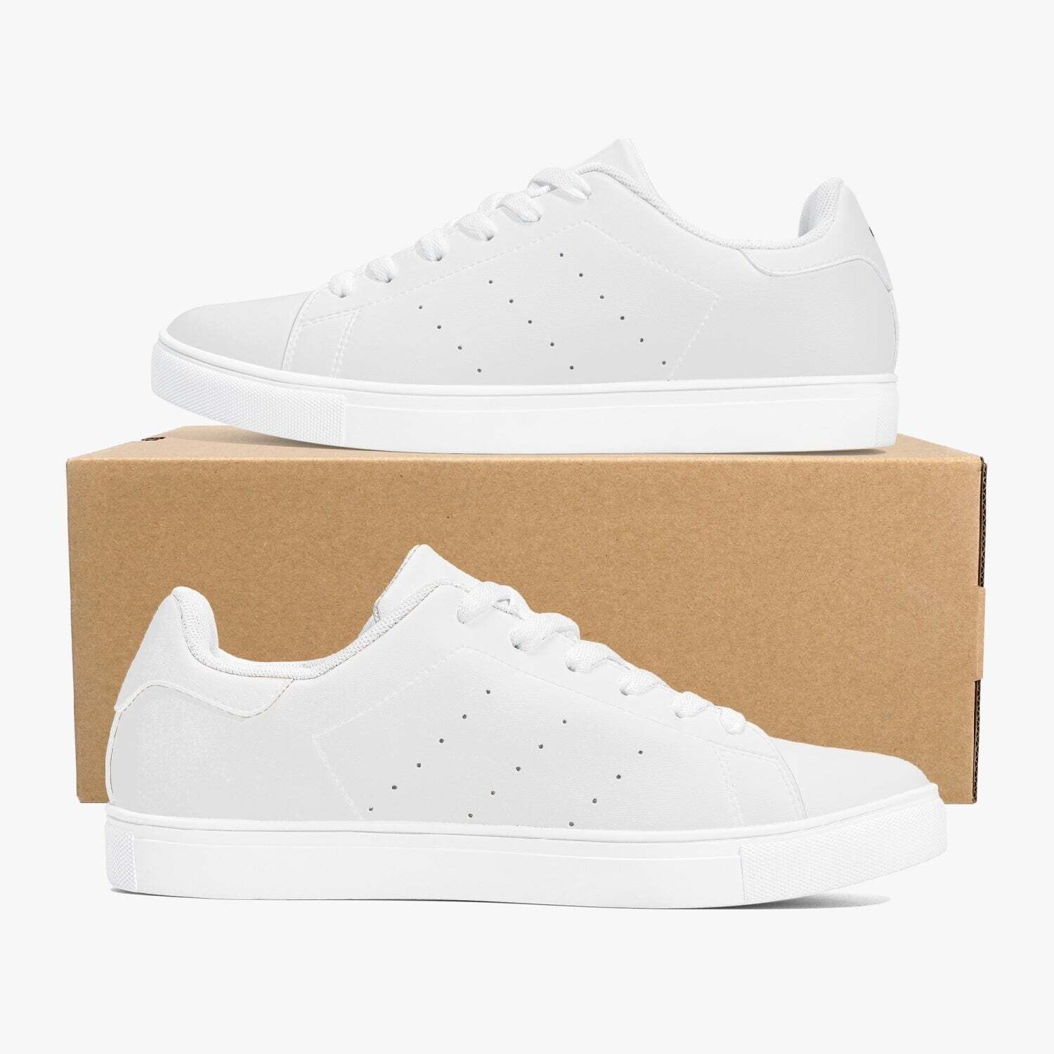 Jacki Easlick Lux Egg Low-Top Leather Sneakers, Size: US5/EU38, Color: White, Gender: Men