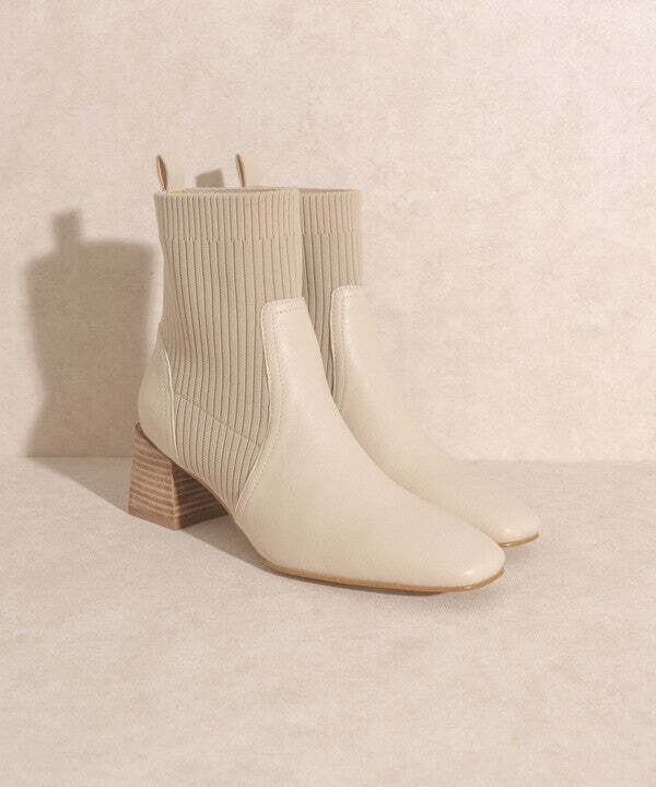 OASIS SOCIETY Geraldine - Sock Bootie, size: 9, color: BEIGE