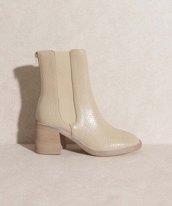 OASIS SOCIETY Olivia - Chelsea Heel Boots, size: 6, color: BEIGE