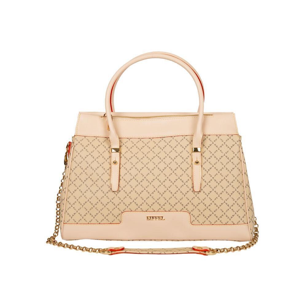 La Tour Eiffel Women&#39;s Luxury Fashion PVC Handbag, Synthetic Leather,, Color: Ivory/White