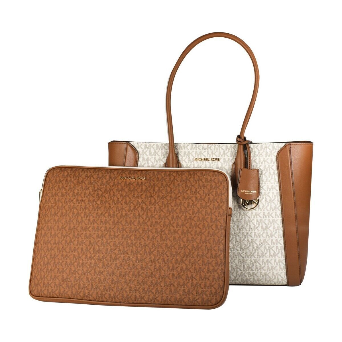 Women&#39;s Handbag Michael Kors 35S2G6KT9B-VANILLA Grey (38 x 30 x 14 cm)