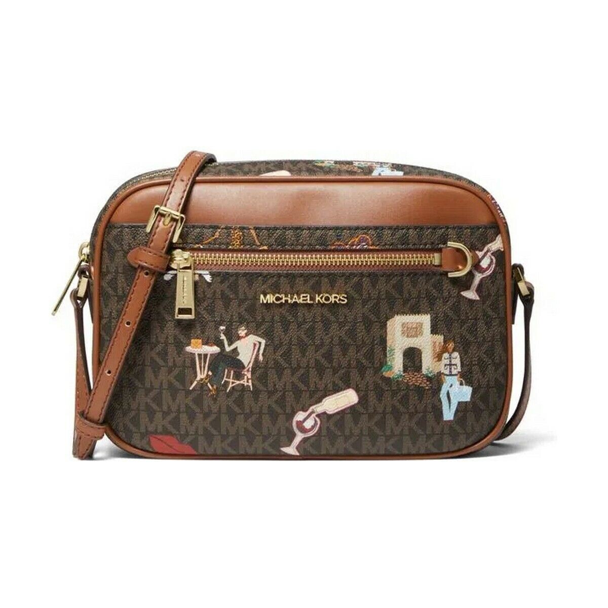 Women&#39;s Handbag Michael Kors 35F2G5CC7V-BROWN-MULTI Brown (25 x 18 x 8
