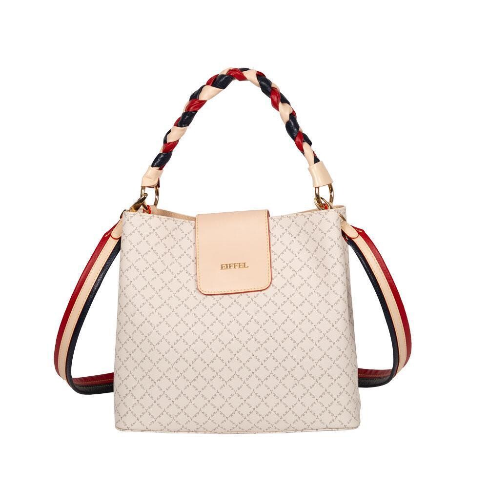 La Tour Eiffel Women&#39;s Luxury Fashion PVC Handbag, Synthetic Leather,, Color: WHITE