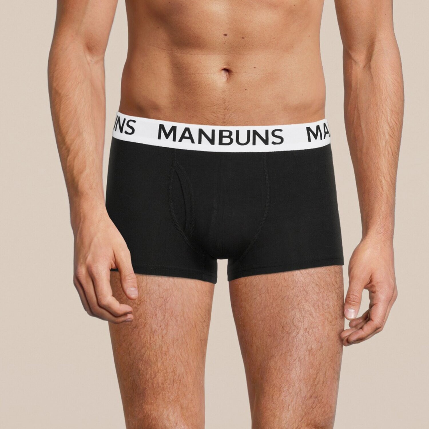 Men&#39;s Classic Black Boxer Trunk Underwear