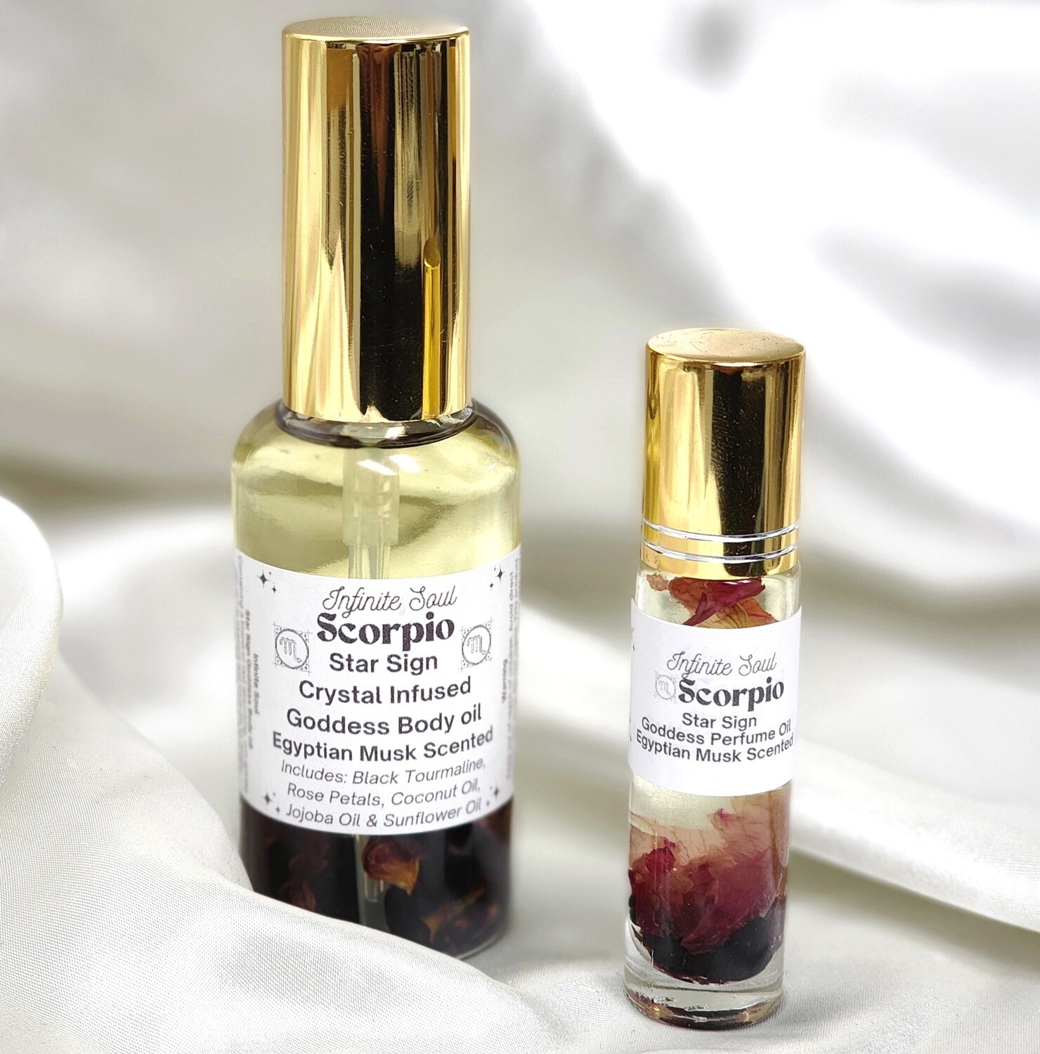 Scorpio: Star Sign Crystal Infused Goddess Body and Perfume Oil
