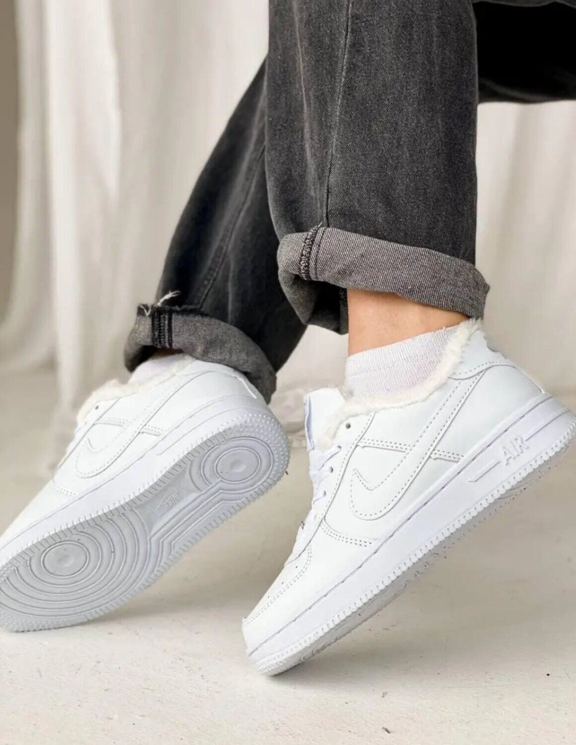 Sneakers winter Nike Air Force 1 Winter Low Black
