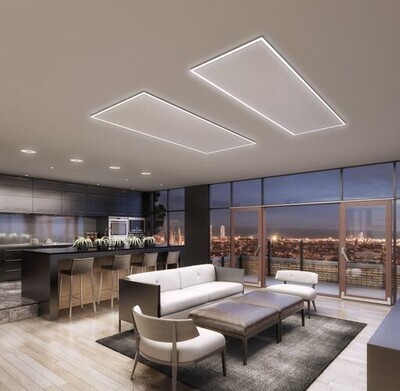 Calefacción de techo por infrarrojos con luz LED
