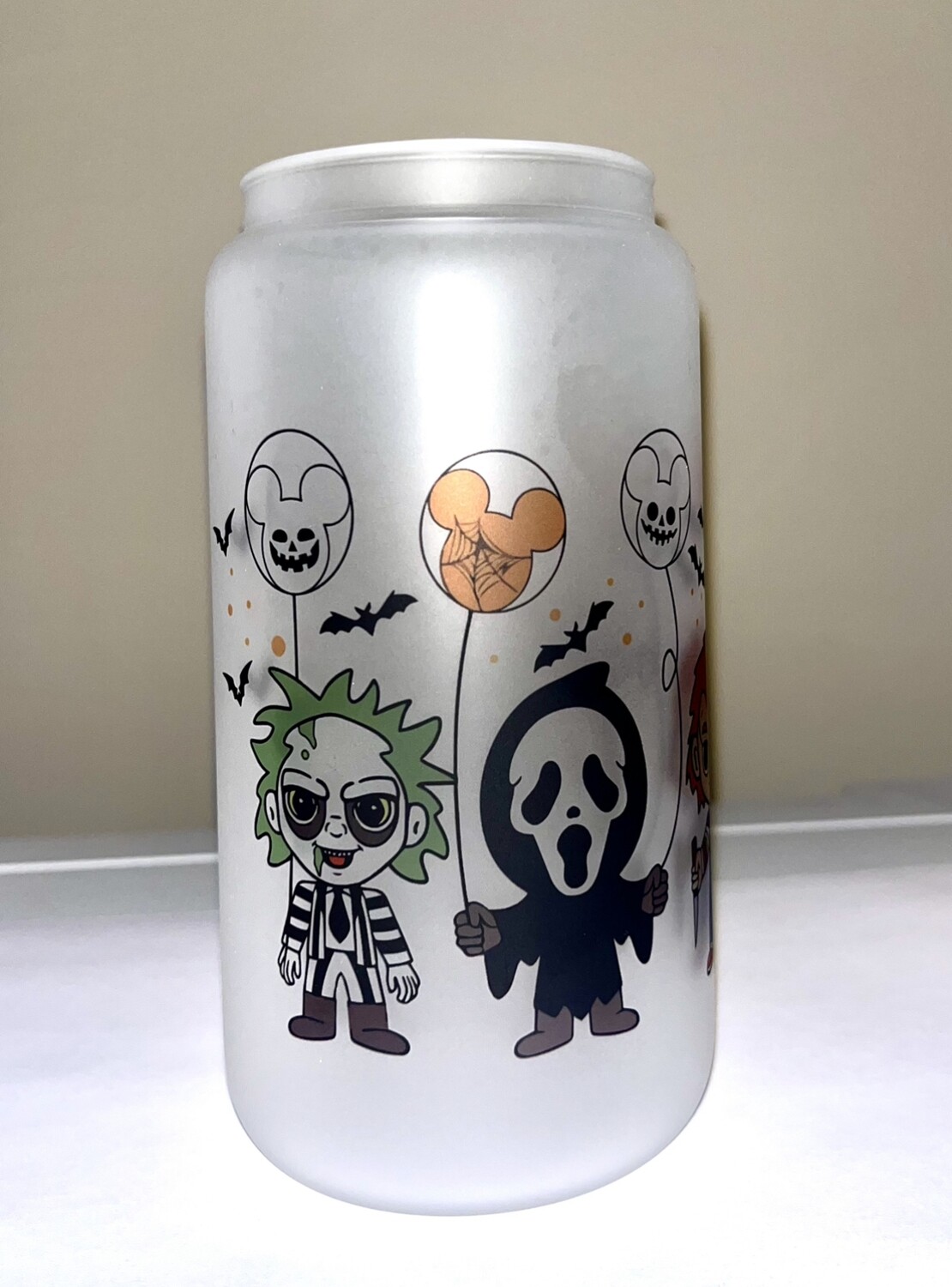 Spooky Friends 16 oz Frosted Libbey Cup