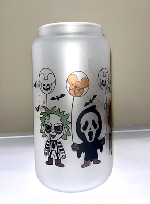 Spooky Friends 16 oz Frosted Libbey Cup