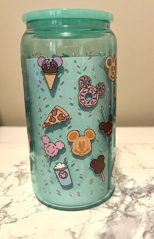 Park Snacks 16oz Mint Glass Cup