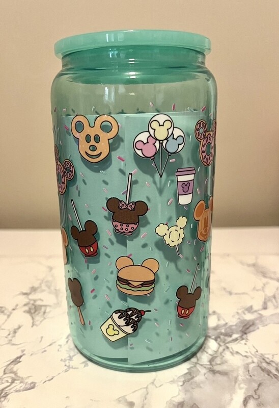 Park Snacks 16oz Mint Glass Cup