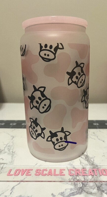 Strawberry Milk 16oz Frosted Cup