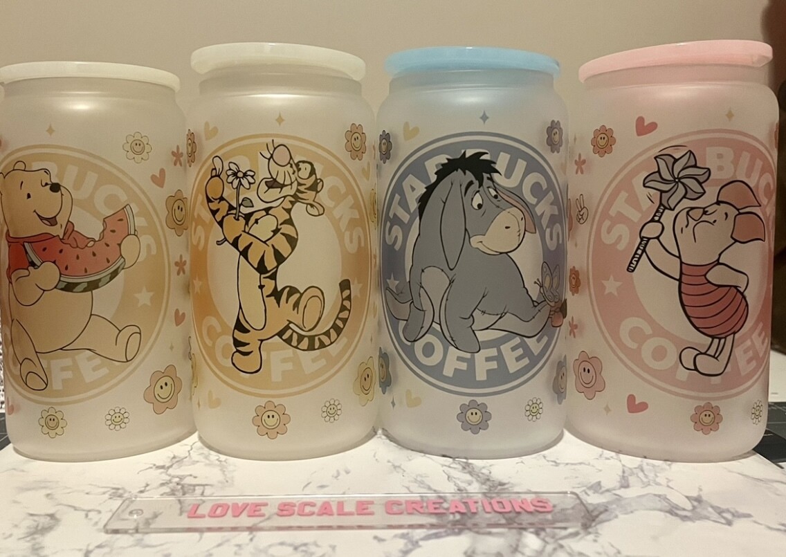The Bear &amp; Friends Cup Set 16oz Frosted Cup
