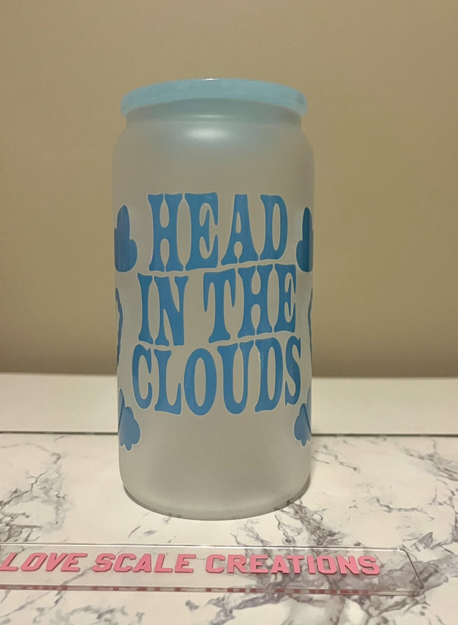 Head in the Clouds 16oz Frosted Cup