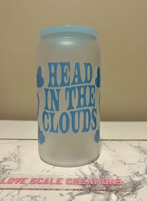 Head in the Clouds 16oz Frosted Cup