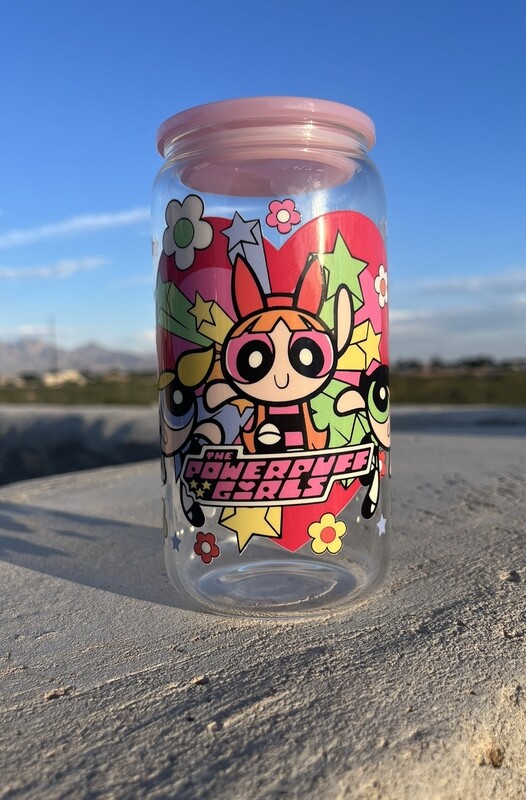 Powerpuff Girls 16oz Clear Cup