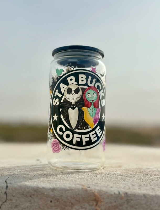 Jack + Sally 16oz Clear Cup