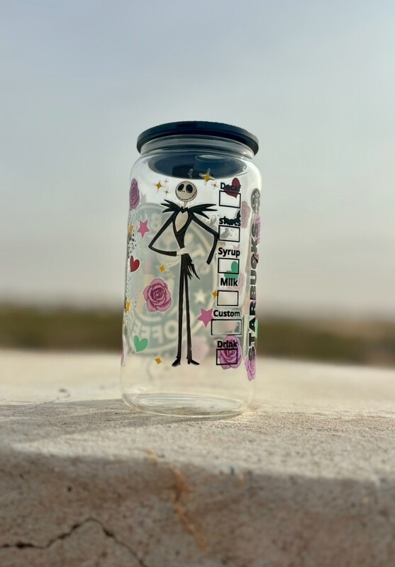 Jack + Sally 16oz Clear Cup