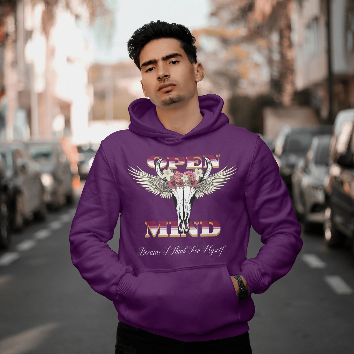 Open Mind Skull Hoodie