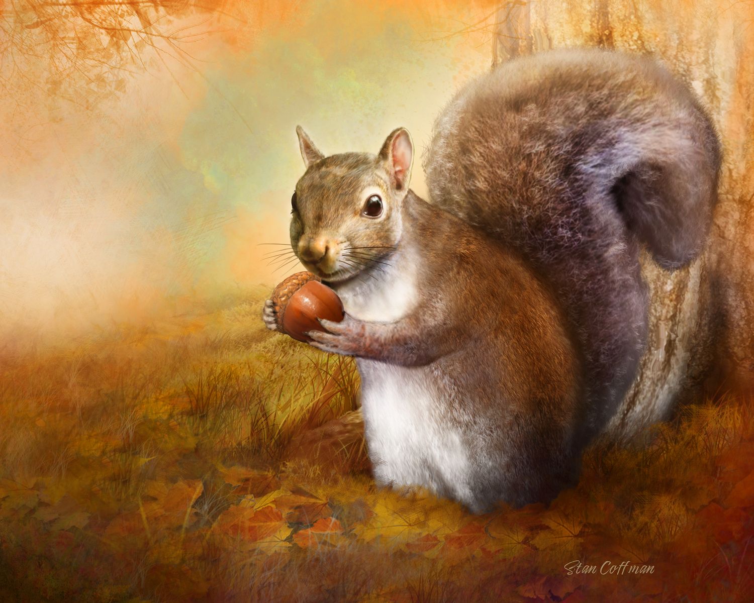 Squirrel with Acorn