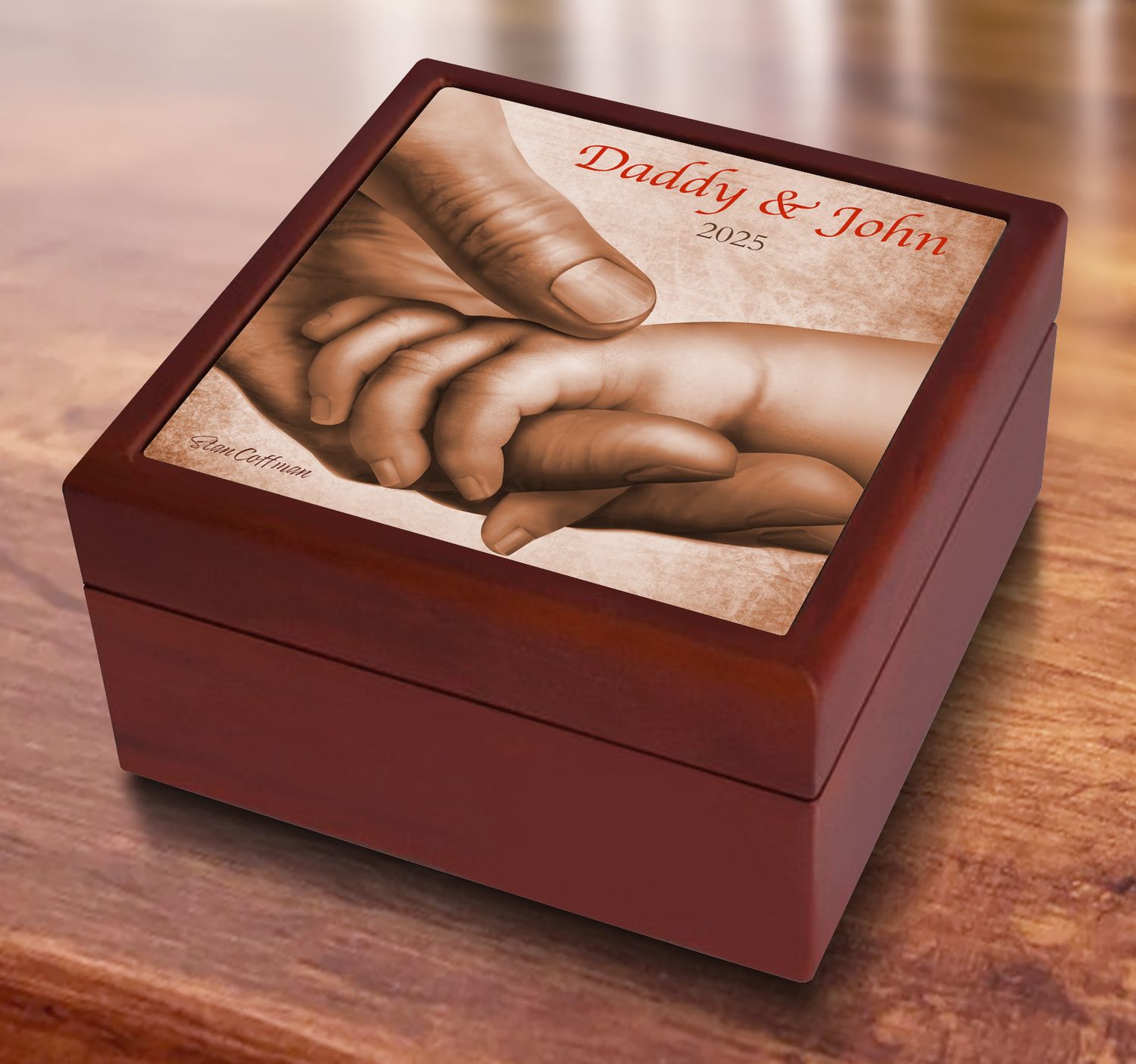 Daddy and Child Keepsake Box