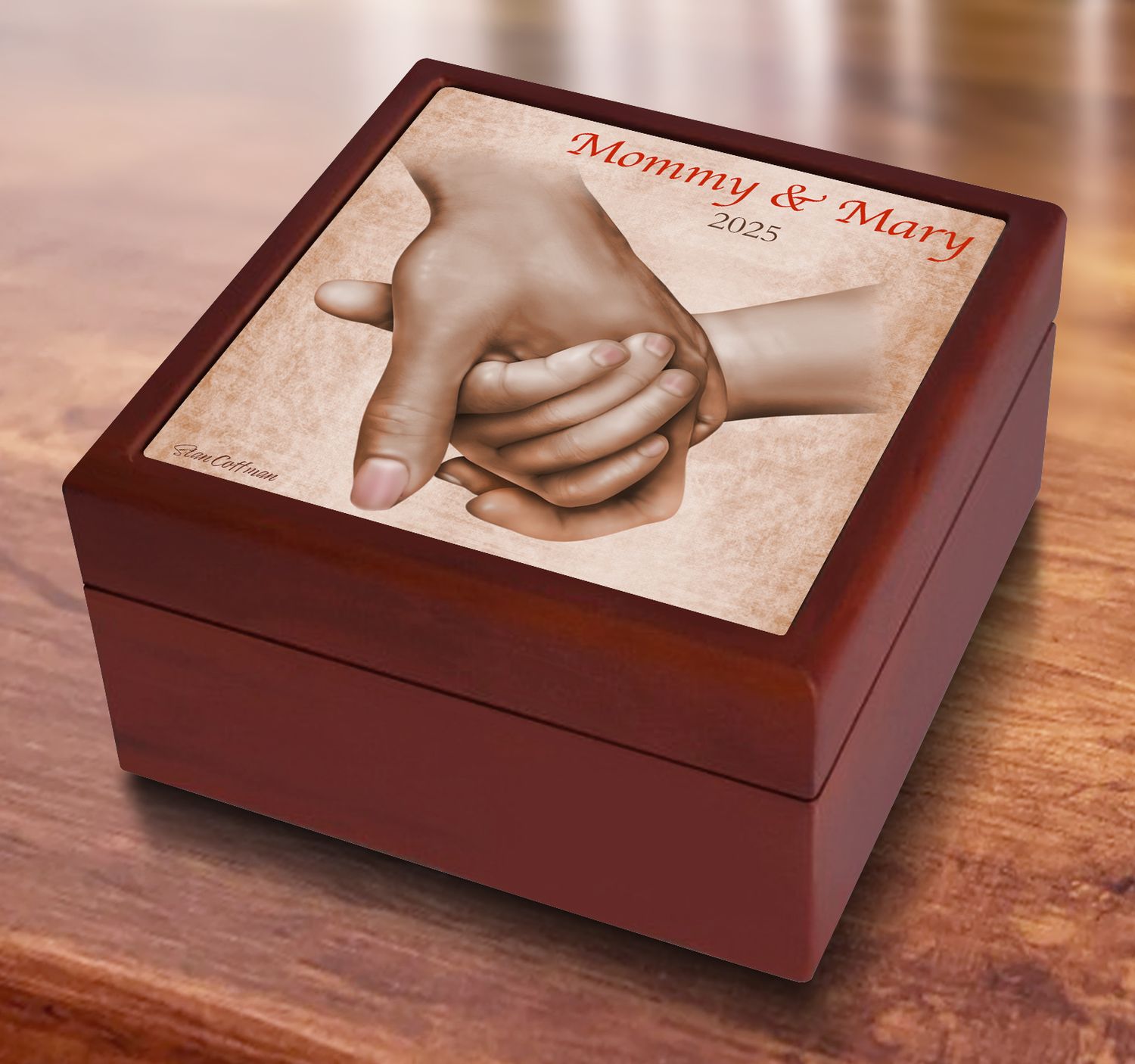 Daddy and Child Keepsake Box