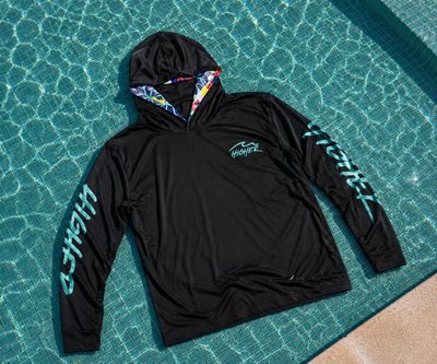 Black/blue Rashguard (con cubrebocas)